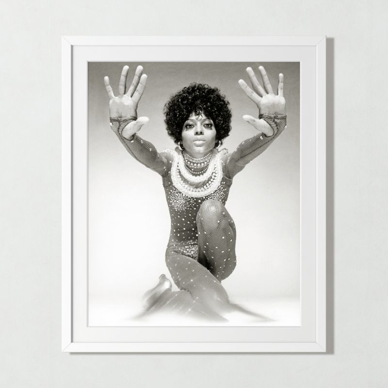 'Diana Ross Reaching Out' Photographic Print in White Frame 33"x39.5" - image 0 of 9