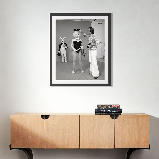 'Dolly Parton Playboy Shoot' Photographic Print in Black Frame