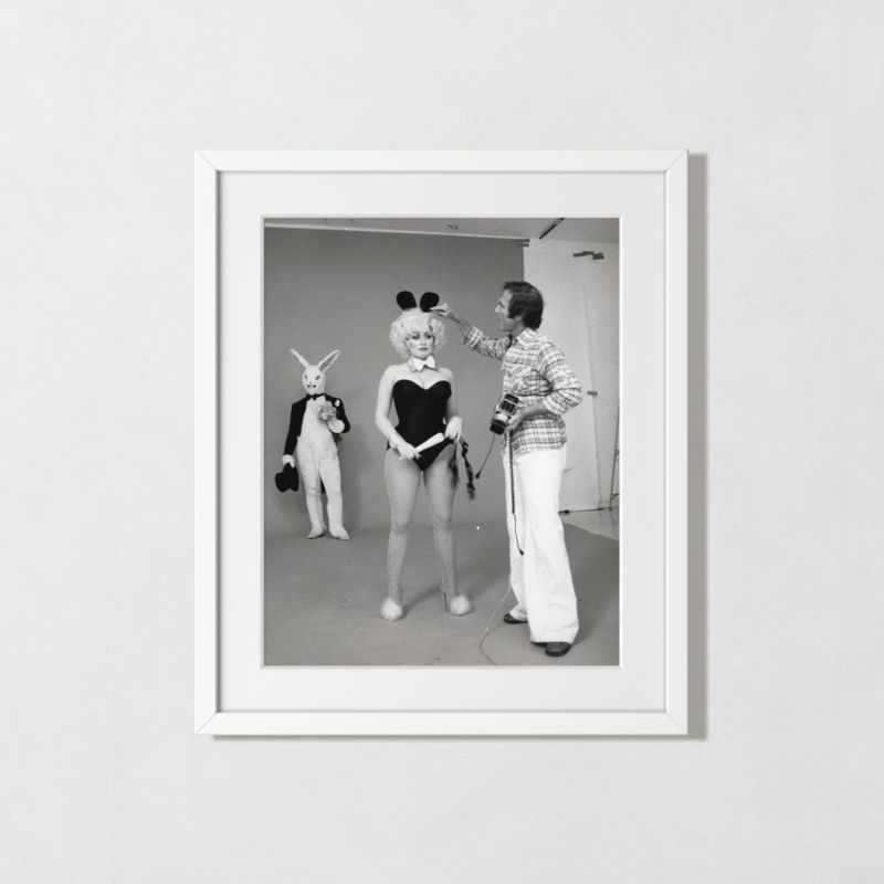 'Dolly Parton Playboy Shoot' Photographic Print in White Frame 25.5"x21.5" - image 0 of 5