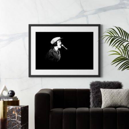 Elton John At The Manchester Apollo With Black Frame 42 X31 Cb2