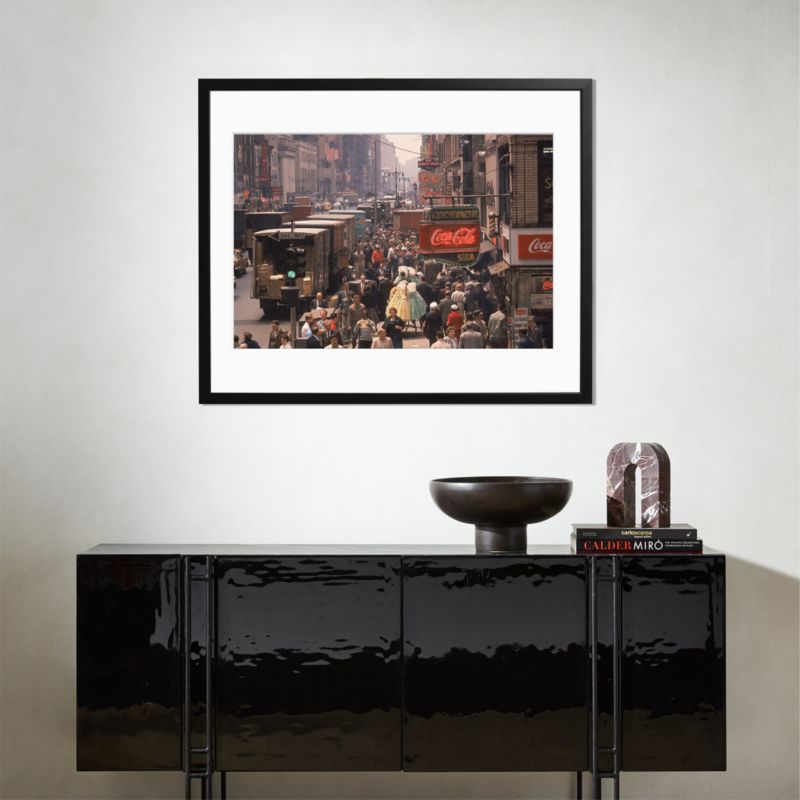 'The Garment District' Photographic Print In Black Frame 38X31"x31.5" - image 1 of 2
