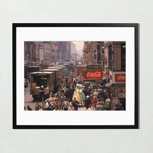 'The Garment District' Photographic Print In Black Frame