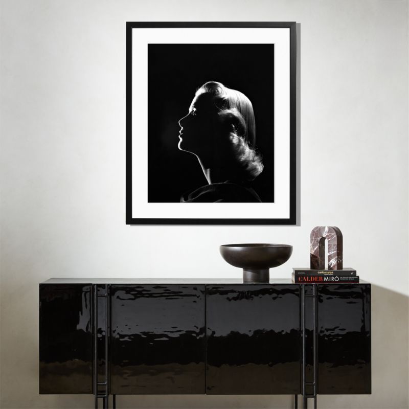 'Grace Kelly in the Shadows' Photographic Print in Black Frame 31.5"x38" - image 2 of 3