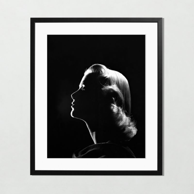 'Grace Kelly in the Shadows' Photographic Print in Black Frame 21"x25" - image 2 of 4
