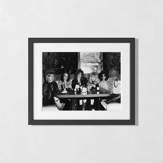 'Guns N' Roses At Canters Deli' with Black Frame 19.5"x15.5"