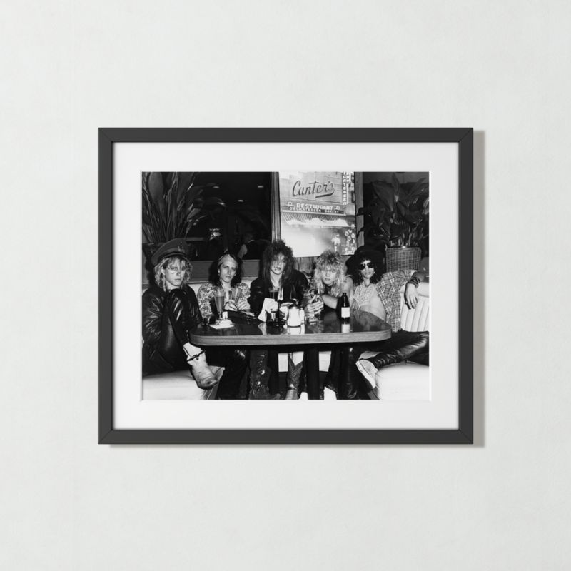 'Guns N' Roses At Canters Deli' with Black Frame  25.5"x21.5" - image 0 of 6