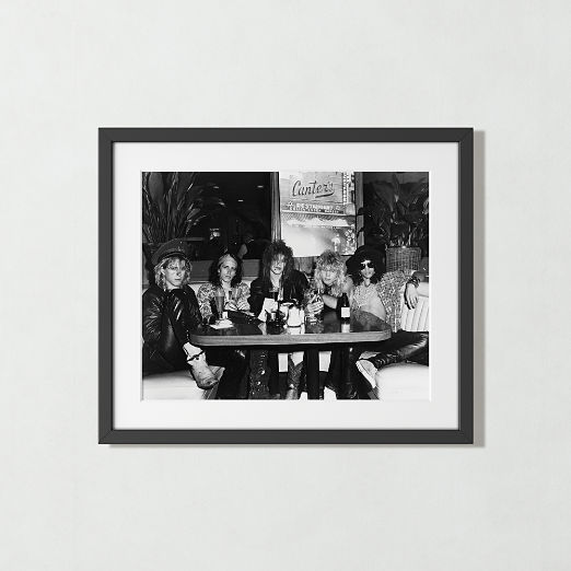 'Guns N' Roses At Canters Deli' with Black Frame  25.5"x21.5"