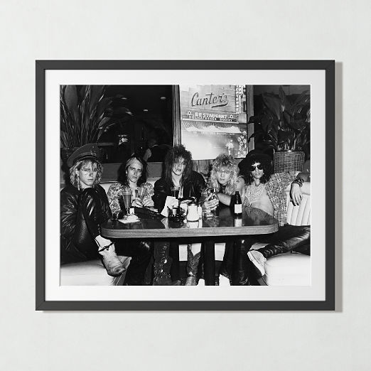 'Guns N' Roses At Canters Deli' with Black Frame 39.5"x33"