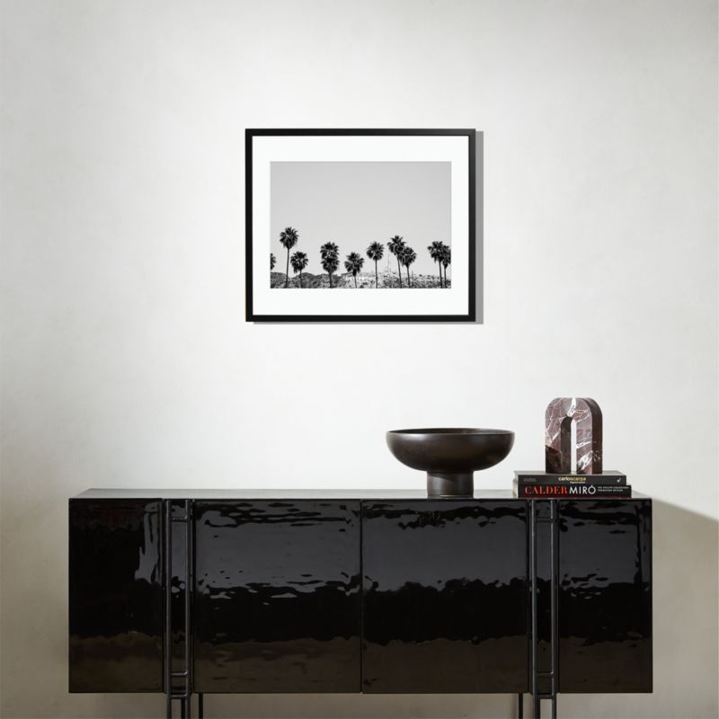 'Hollywood Palm Trees' Photographic Print in Black Frame 25"x21" - image 2 of 3