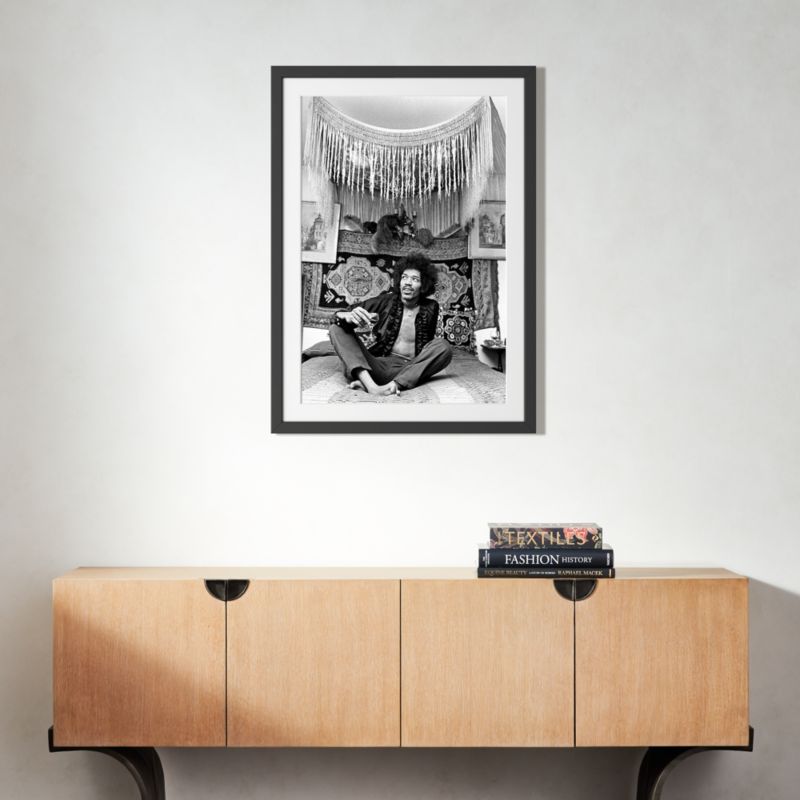 'Jimi Hendrix, 1969' Photographic Print in Black Frame 21.5"x17.5" - image 4 of 5