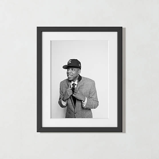 'Jay Z at MILK Studios' Photographic Print in Black Frame 17.5"x21.5"