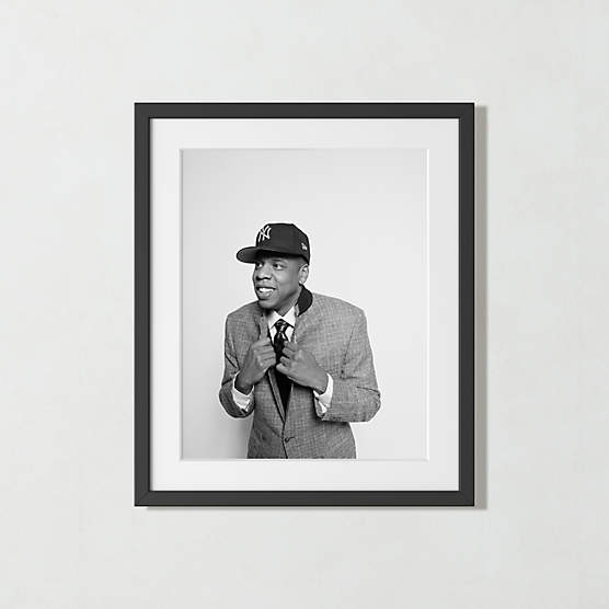 'Jay Z at MILK Studios' Photographic Print in Black Frame 21.5"x25.5"