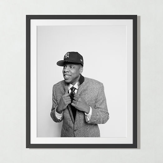 'Jay Z at MILK Studios' Photographic Print in Black Frame 39.5"x28.5"