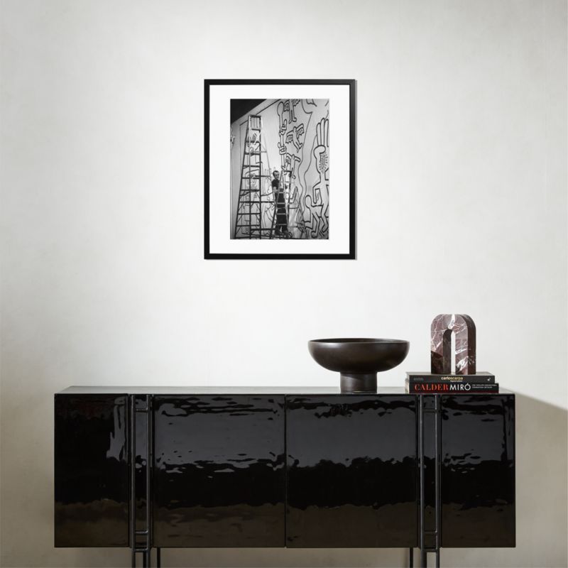 'Keith Haring' Photographic Print In Black Frame 21"x25" - image 1 of 2