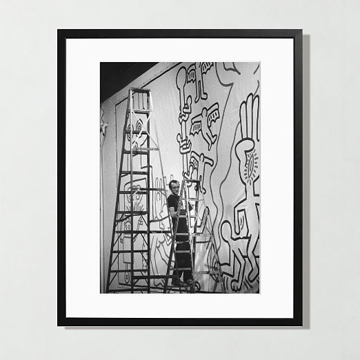 'Keith Haring' Photographic Print In Black Frame
