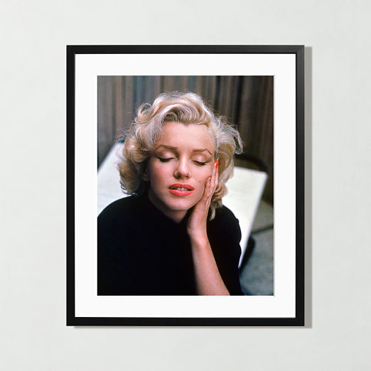 'Monroe in May 1953' Photographic Print in Black Frame 21.75"x25.75"