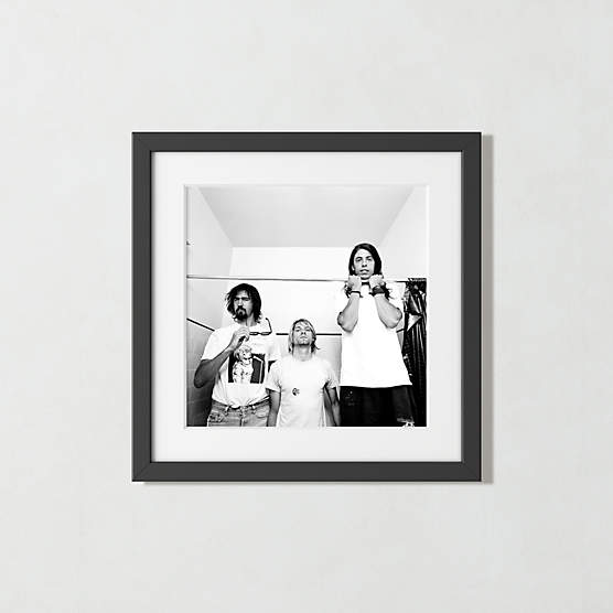 'Nirvana in LA, 1991' Photographic Print in Black Frame 17.5"