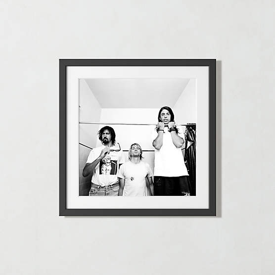 'Nirvana in LA, 1991' Photographic Print in Black Frame 21.5"