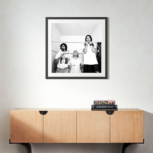 'Nirvana in LA, 1991' Photographic Print in Black Frame 17.5"