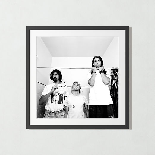 'Nirvana in LA, 1991' Photographic Print in Black Frame 35"