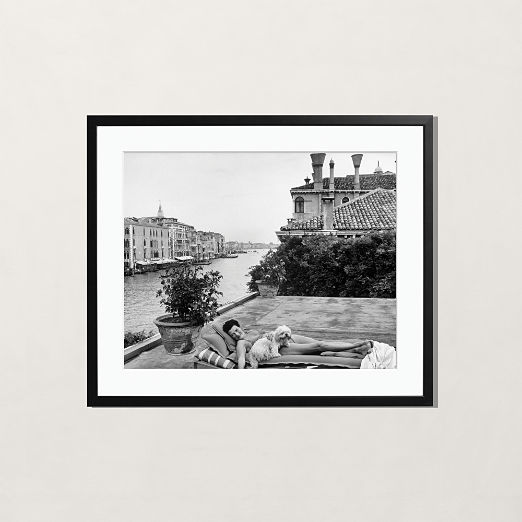 'Peggy Guggenheim' Photographic Print in Black Frame 21"x17"