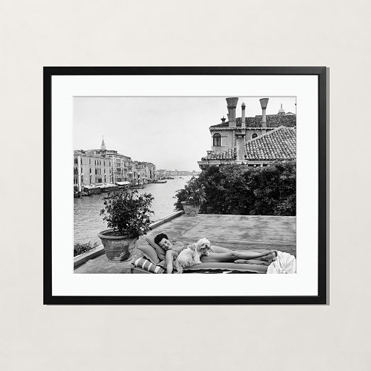'Peggy Guggenheim' Photographic Print in Black Frame Black 25"x21"
