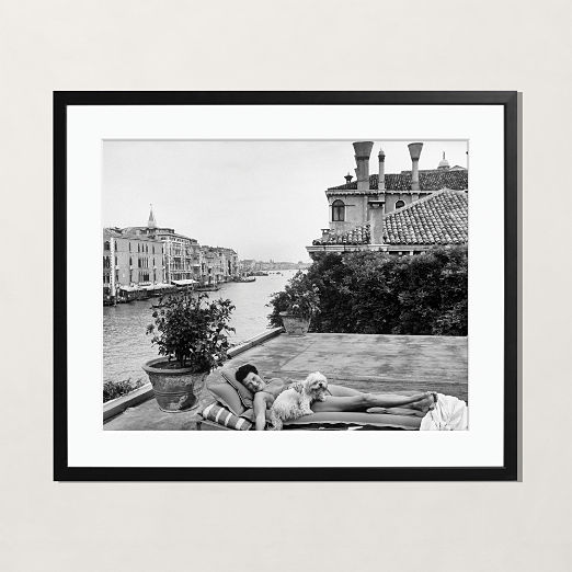 'Peggy Guggenheim' Photographic Print in Black Frame 21"x17"