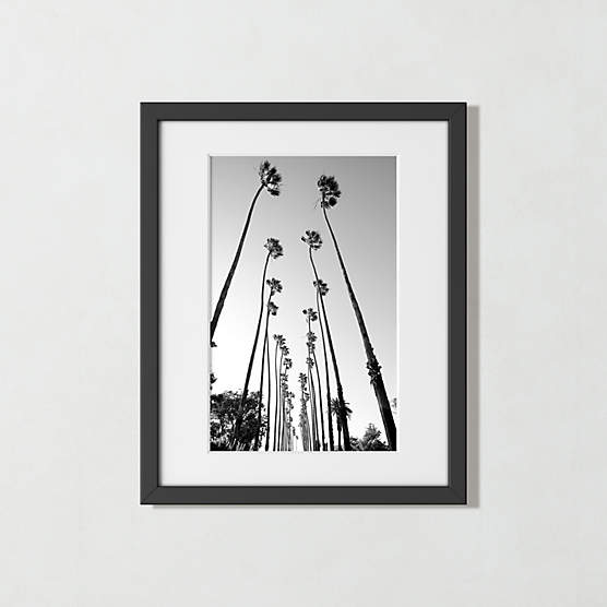 'Palm Trees Road' Photographic Print in Black Frame 17.5"x21.5"