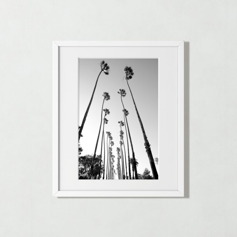 View Palm Trees Road' Photographic Print in White Frame 21"x25"' details