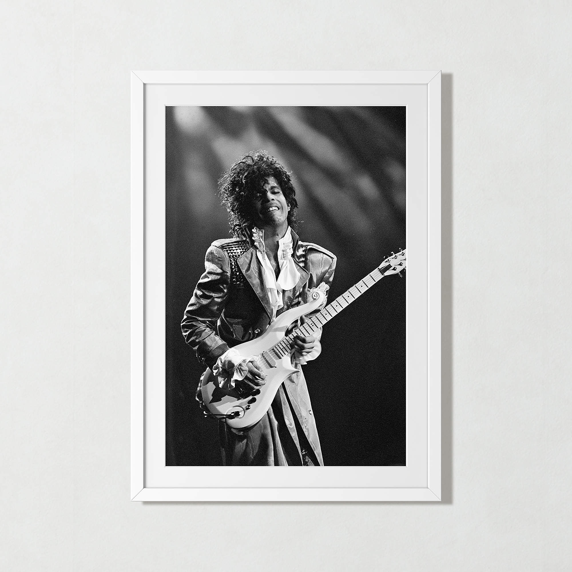 'Prince In Chicago' Framed Black & White Art Print 39.5