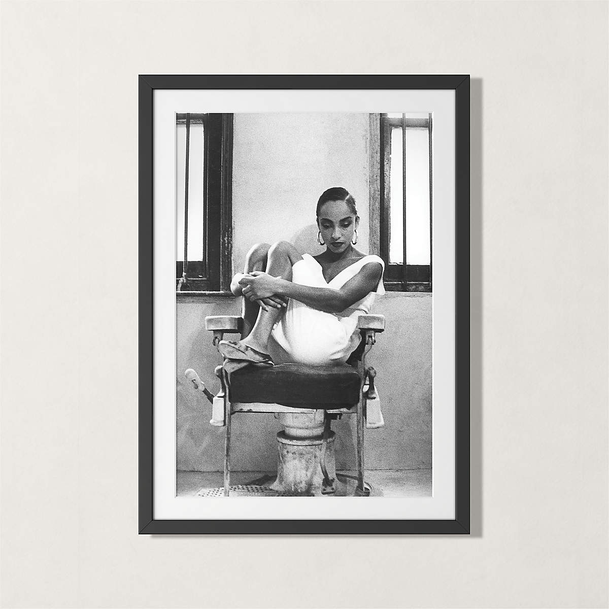 Sade with Black Frame 28.5"x39.5" (Open Larger View)