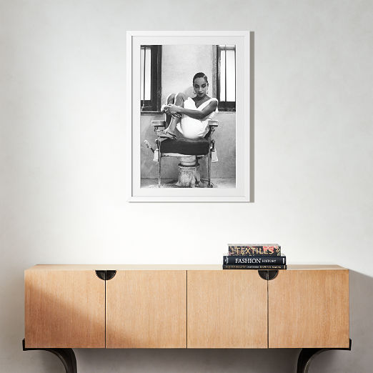 'Sade' Photographic Print in White Frame