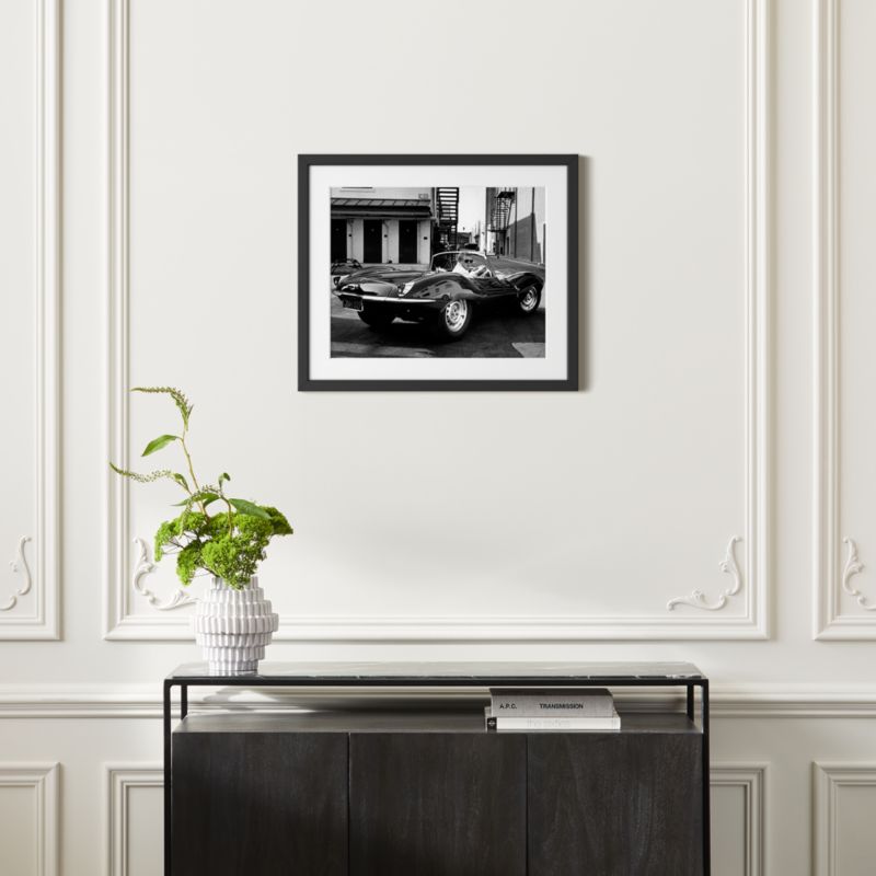 View 'Steve McQueen, 1963' Photographic Print in Black Frame 25.5"x21.5" details