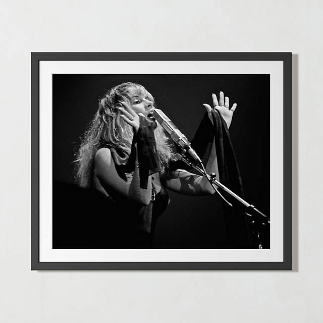 stevie nicks black and white print