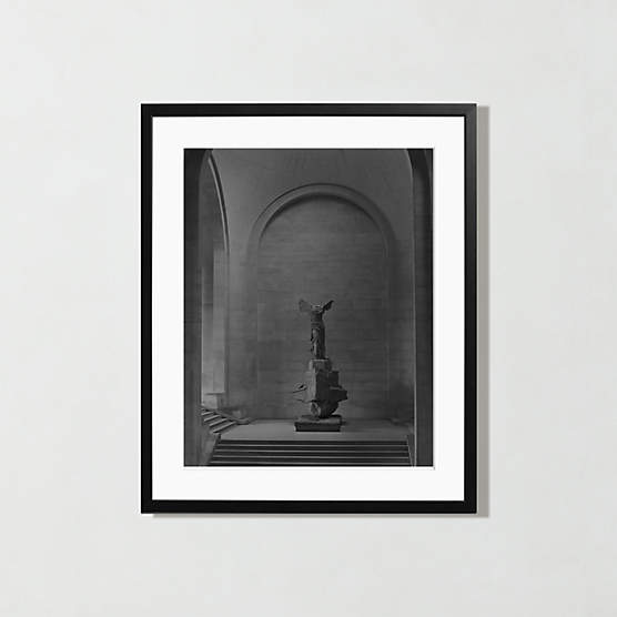 'The Louvre' Photographic Print in Black Frame 17.75"x21.75"