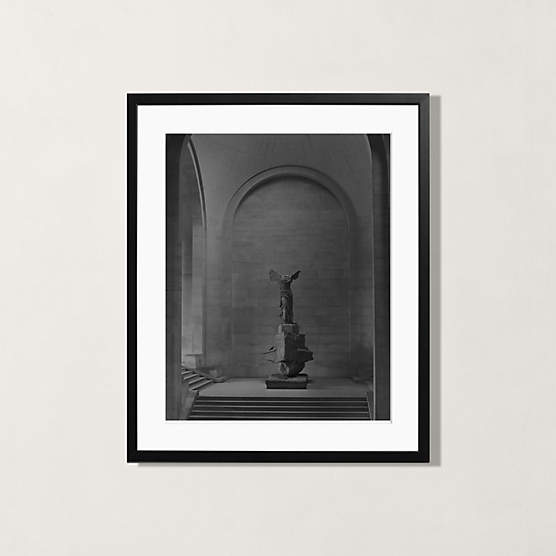 'The Louvre' Photographic Print in Black Frame 17"x21"