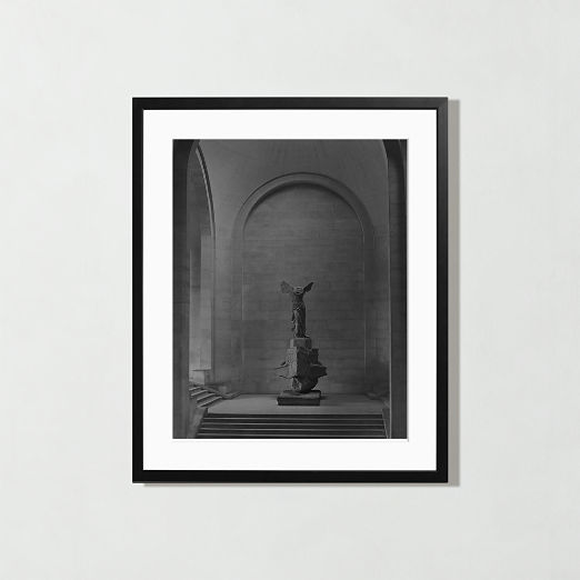 'The Louvre' Photographic Print in Black Frame 17.75"x21.75"