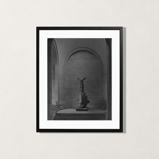 'The Louvre' Photographic Print in Black Frame 17"x21"