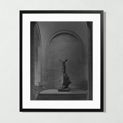'The Louvre' Photographic Print in Black Frame