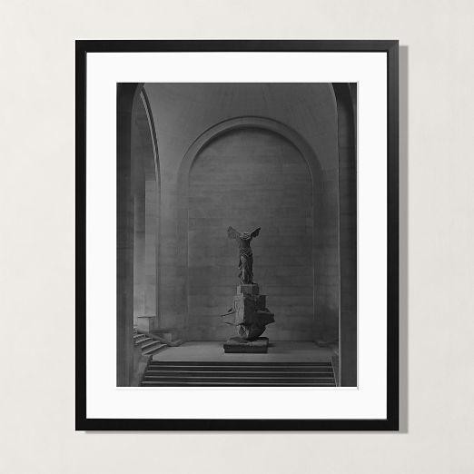 'The Louvre' Photographic Print in Black Frame