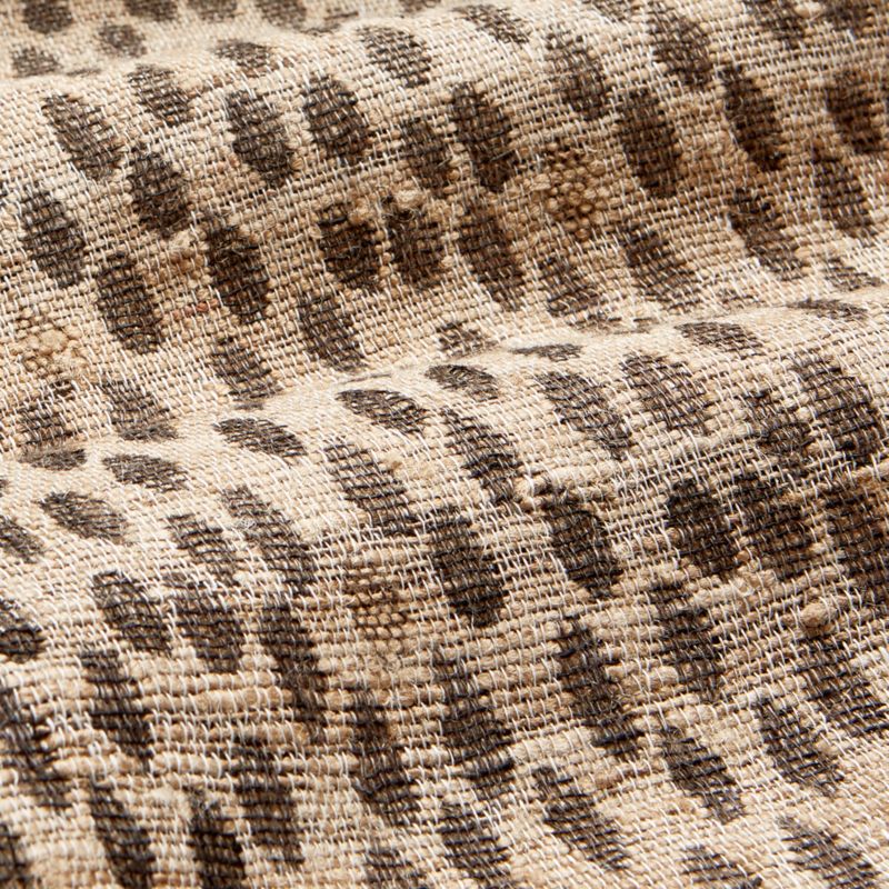 Sabor Brown Linen and Silk Throw Blanket - image 2 of 5