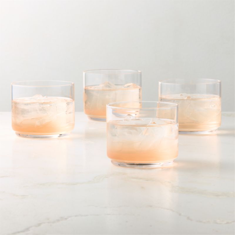 View Sadie Stackable Double Old-Fashioned Glasses Set of 4 details