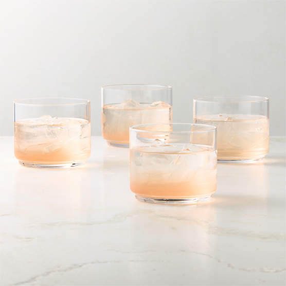 Sadie Stackable Double Old-Fashioned Glasses Set of 4