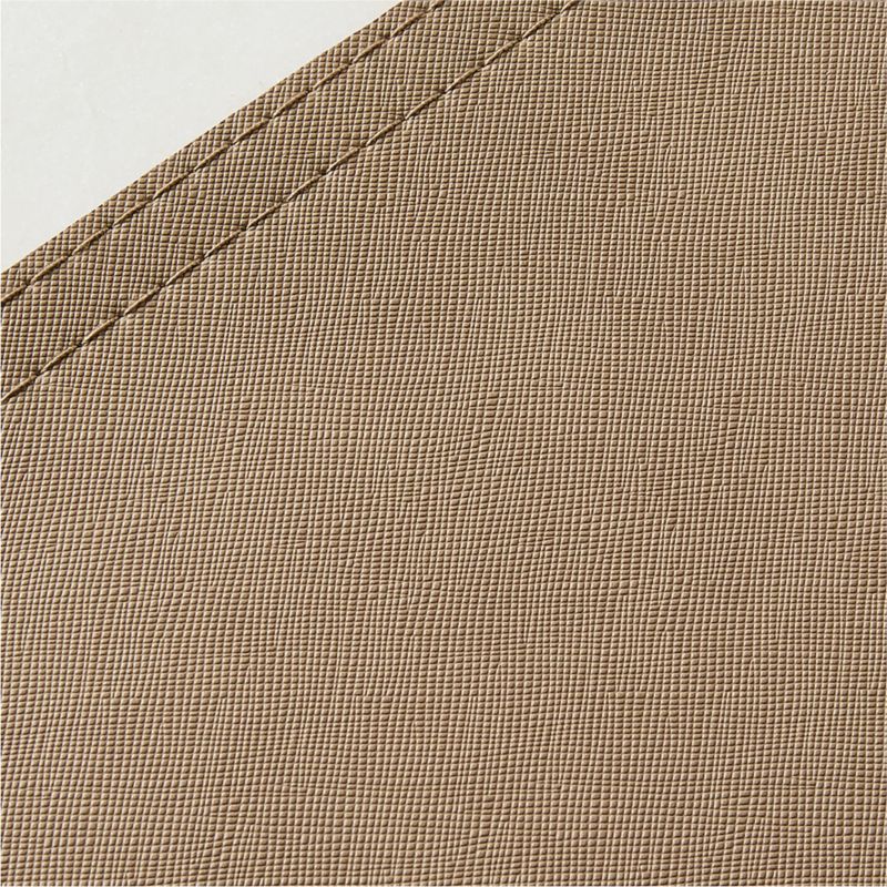 Saffiano Taupe Faux Leather Placemat - image 1 of 3