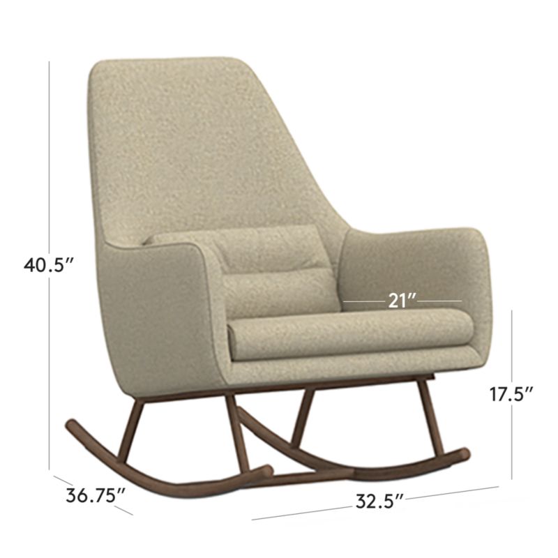 Saic Quantam Modern Rocking Chair + Reviews | CB2 Canada