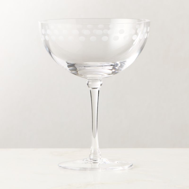 Saint Germain Etched Coupe Glass by Todd Snyder - image 2 of 4