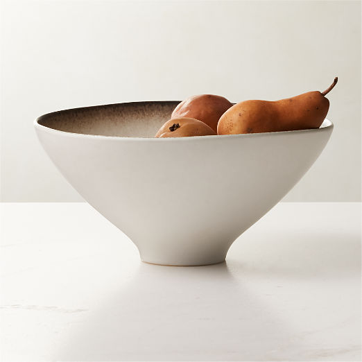 Sakana White Serving Bowl