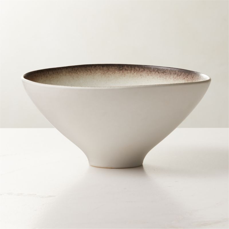 Viewing product image Sakana White Serving Bowl - image 1 of 5