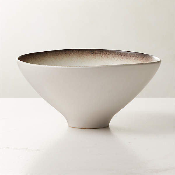 Crisp Matte White Serving Bowl + Reviews