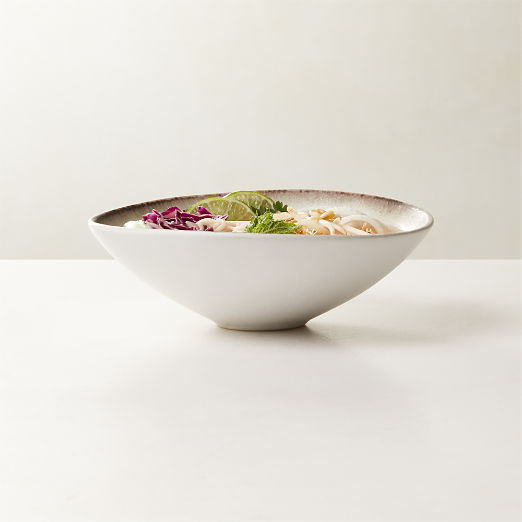 Sakana White Soup Bowl